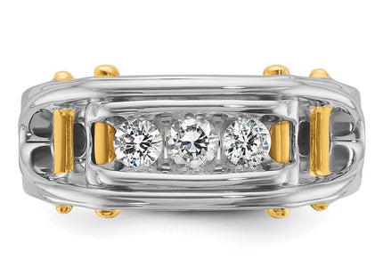 14k Two-tone Rings Style B64089 - Classique Jewelry Inc.