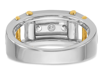 14k Two-tone Rings Style B64089 - Classique Jewelry Inc.