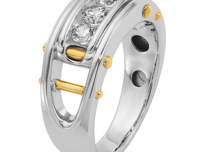14k Two-tone Rings Style B64089 - Classique Jewelry Inc.