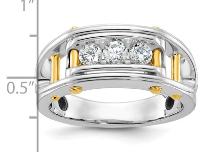 14k Two-tone Rings Style B64089 - Classique Jewelry Inc.