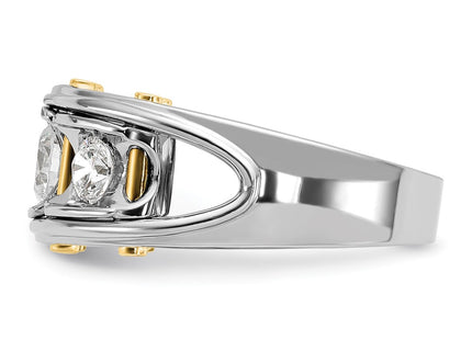 14k Two-tone Rings Style B64091 - Classique Jewelry Inc.