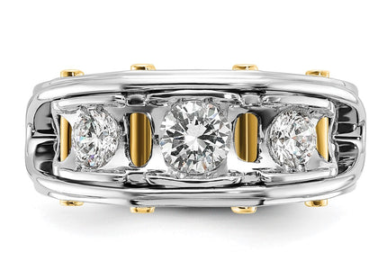 14k Two-tone Rings Style B64091 - Classique Jewelry Inc.