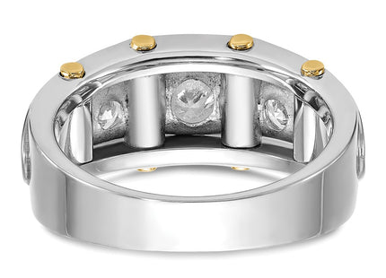 14k Two-tone Rings Style B64091 - Classique Jewelry Inc.