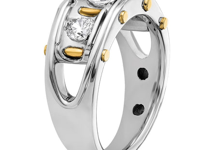 14k Two-tone Rings Style B64091 - Classique Jewelry Inc.