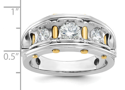 14k Two-tone Rings Style B64091 - Classique Jewelry Inc.