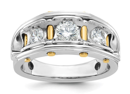 14k Two-tone Rings Style B64091 - Classique Jewelry Inc.