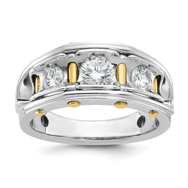14k Two-tone Rings Style B64091 - Classique Jewelry Inc.