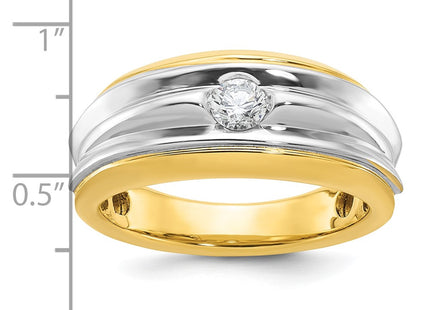 14K gold diamond ring, another view