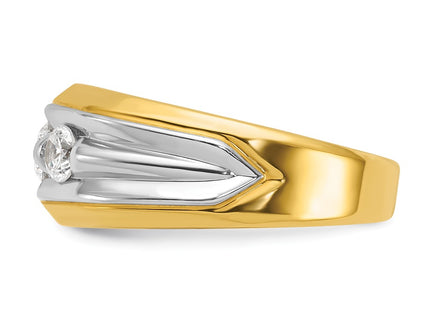 14k Two-tone Rings Style B64093 - Classique Jewelry Inc.