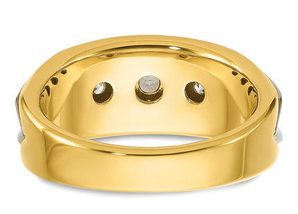14k Two-tone Rings Style B64093 - Classique Jewelry Inc.