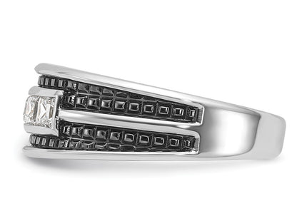 10K white gold ring, another view