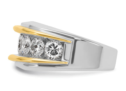 14k Two-tone Rings Style B64096 - Classique Jewelry Inc.