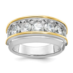 14k Two-tone Rings Style B64096 - Classique Jewelry Inc.