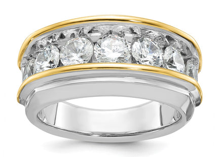 14k Two-tone Rings Style B64096 - Classique Jewelry Inc.