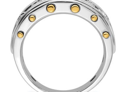 14k Two-tone Rings Style B64098 - Classique Jewelry Inc.