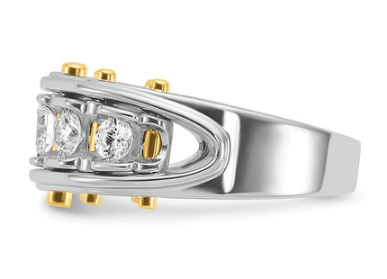 14k Two-tone Rings Style B64098 - Classique Jewelry Inc.