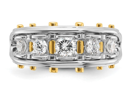 14k Two-tone Rings Style B64098 - Classique Jewelry Inc.