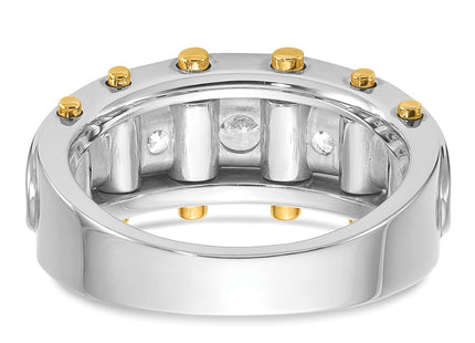 14k Two-tone Rings Style B64098 - Classique Jewelry Inc.