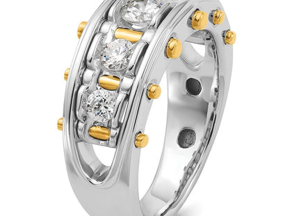 14k Two-tone Rings Style B64098 - Classique Jewelry Inc.
