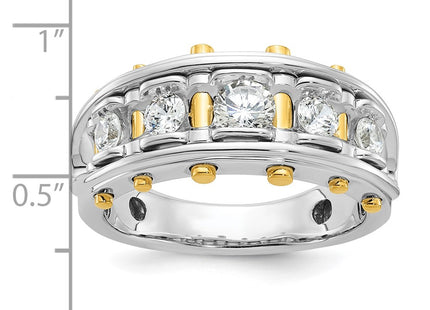 14k Two-tone Rings Style B64098 - Classique Jewelry Inc.