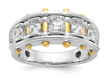 14k Two-tone Rings Style B64098 - Classique Jewelry Inc.