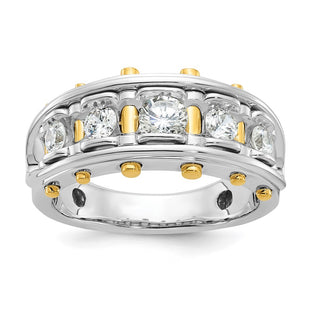 14k Two-tone Rings Style B64098 - Classique Jewelry Inc.