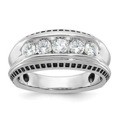14K white gold diamond ring