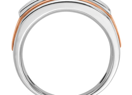 14K White/Rose Gold Rings Style B64120 - Classique Jewelry Inc.