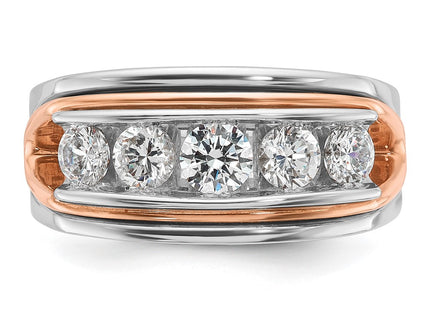14K White/Rose Gold Rings Style B64120 - Classique Jewelry Inc.