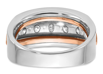 14K White/Rose Gold Rings Style B64120 - Classique Jewelry Inc.