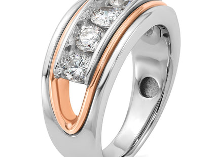 14K White/Rose Gold Rings Style B64120 - Classique Jewelry Inc.