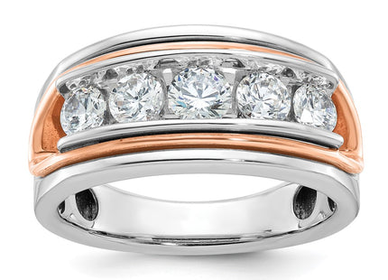 14K White/Rose Gold Rings Style B64120 - Classique Jewelry Inc.