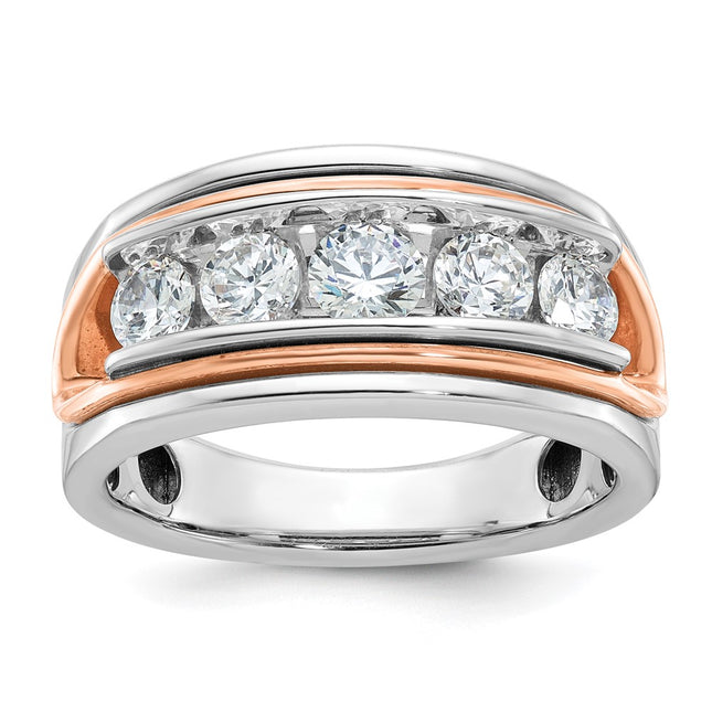 14K White/Rose Gold Rings Style B64120 - Classique Jewelry Inc.