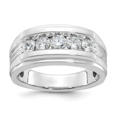 14K white gold diamond ring