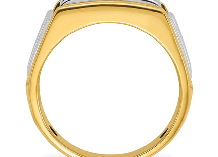 14k Two-tone Rings Style B64135 - Classique Jewelry Inc.