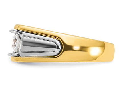 14k Two-tone Rings Style B64135 - Classique Jewelry Inc.