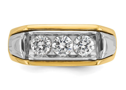 14k Two-tone Rings Style B64135 - Classique Jewelry Inc.