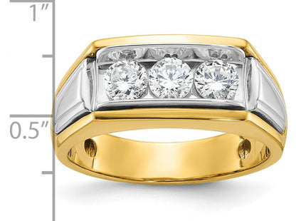 14k Two-tone Rings Style B64135 - Classique Jewelry Inc.