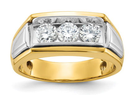14k Two-tone Rings Style B64135 - Classique Jewelry Inc.