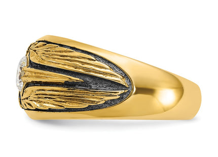 14k Yellow Gold Rings Style B64159 - Classique Jewelry Inc.