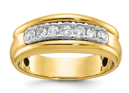 14k Two-tone Rings Style B64161 - Classique Jewelry Inc.