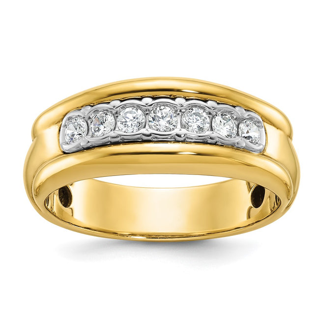 14k Two-tone Rings Style B64161 - Classique Jewelry Inc.