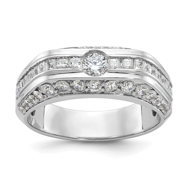 14k White Gold Rings Style B64162 - Classique Jewelry Inc.