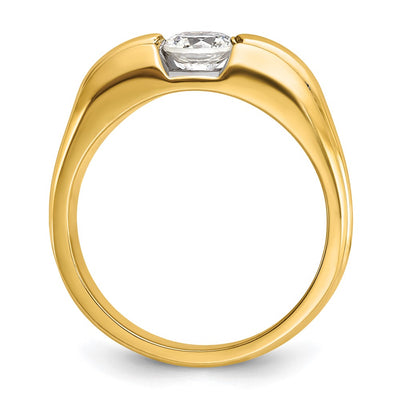 IBGoodman 14K Men's Polished 1/3 Carat AA Quality Diamond Semi-Mount Ring