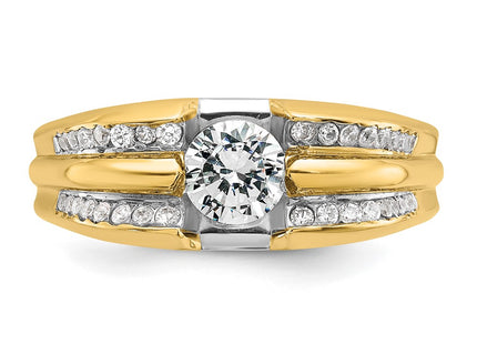 14k Yellow Gold Rings Style B64163 - Classique Jewelry Inc.
