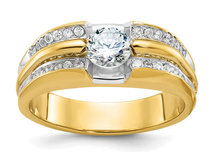 14k Yellow Gold Rings Style B64163 - Classique Jewelry Inc.