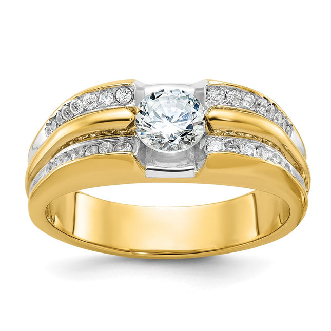 14k Yellow Gold Rings Style B64163 - Classique Jewelry Inc.