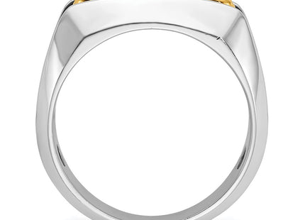 14k Two-tone Rings Style B64166 - Classique Jewelry Inc.