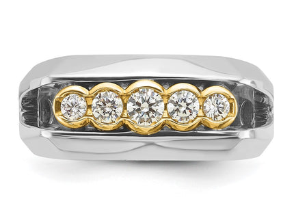 14k Two-tone Rings Style B64166 - Classique Jewelry Inc.