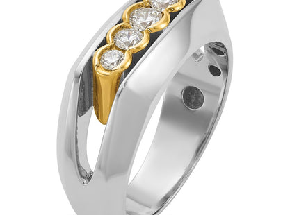 14k Two-tone Rings Style B64166 - Classique Jewelry Inc.
